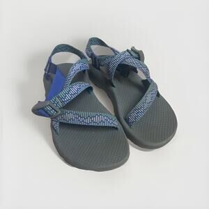 Chaco Womens Strappy Sandals Size 7 Blue Green Comfort Walking Shoes Girls